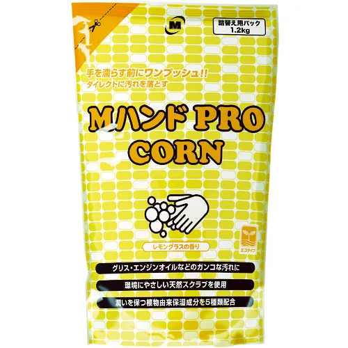 Midori安全手工清洁剂M手/玉米1.2kg补充袋