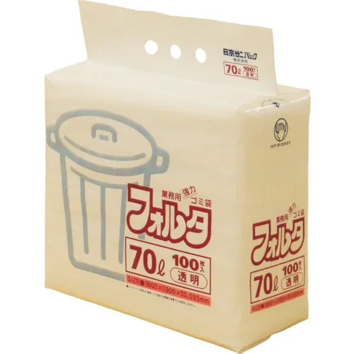 SANIPACK F-7C TSURUYU包装垃圾袋For 70l透明（1 Bag（PK）= 100张）