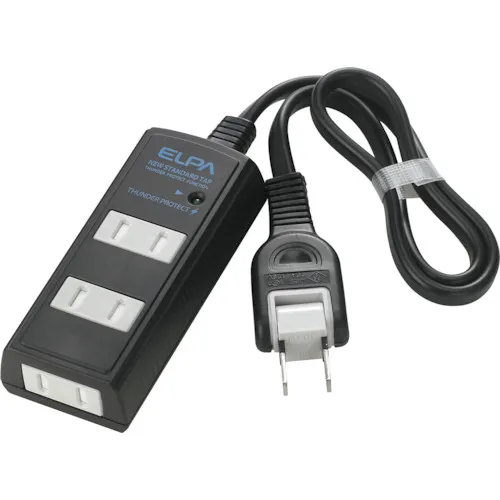Elpa Lightning抗性，有线Tap 3p1m，黑色