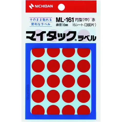 尼希班我的大头钉标签（颜色标签）ML-161红色圆形16mm