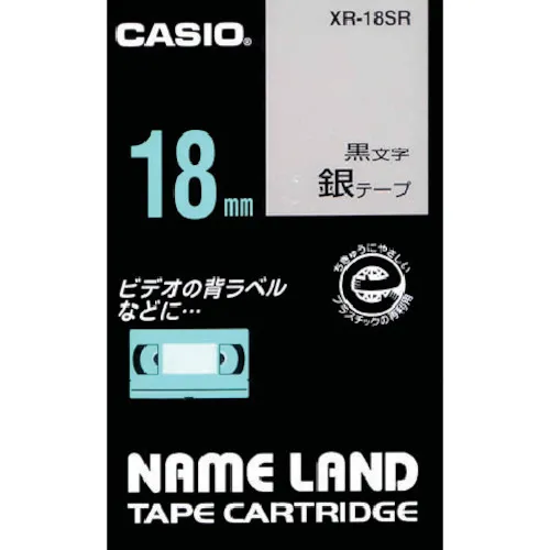 Casio Nameland胶带18mm银胶带/黑色字母