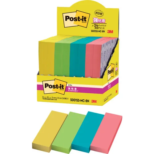 3m post-it强粘性粘性多色8增加包装