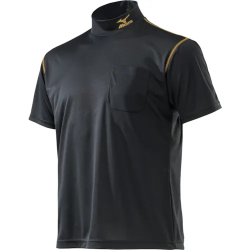 Mizuno工作衬衫短袖黑色X Gold 4xl-8