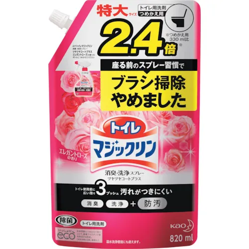 [停产] Kao厕所魔术Rin除臭洗涤喷雾外套加上优雅的玫瑰喷口袋820ml