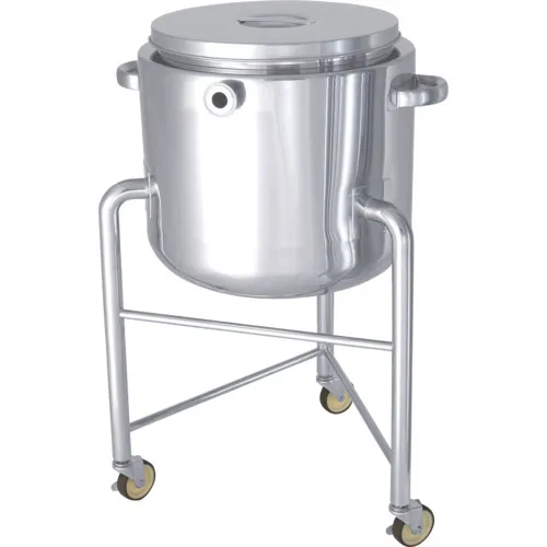 单纯不锈钢罐镜板类型的夹克容器，带腿100L