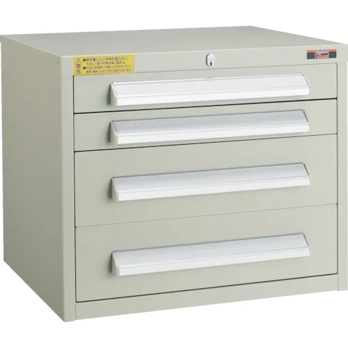 [有限的库存] Trusco [售罄并停产] WLVR类型机柜500x412x420 4抽屉Neo Gray