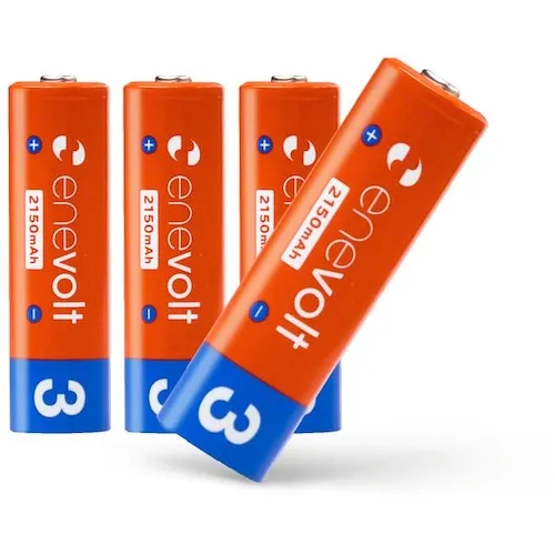 Crula Enevolt可充电电池2150mah aa Enevolt 4件套件