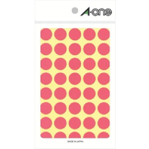 3M A-ONE（TM）颜色标签圆形15mmφ桃子（14张）