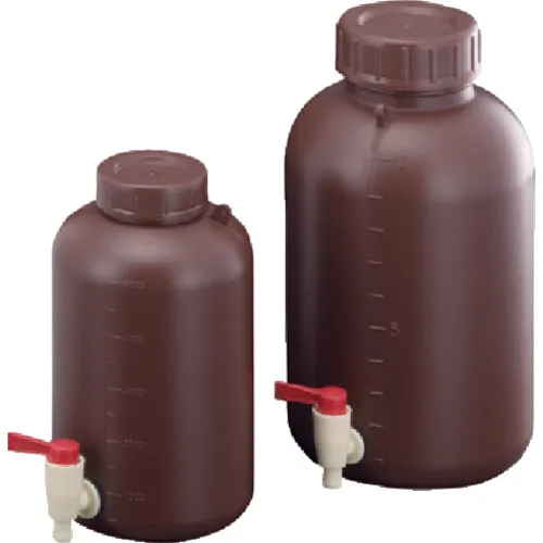 サンプラ　ＰＥ広口下口活栓付遮光瓶　１０Ｌ