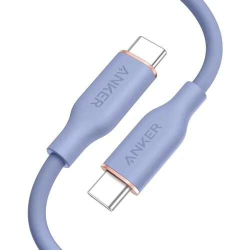 Anker Powerline III Flow USB-C和USB-C电缆0.9m薰衣草灰色