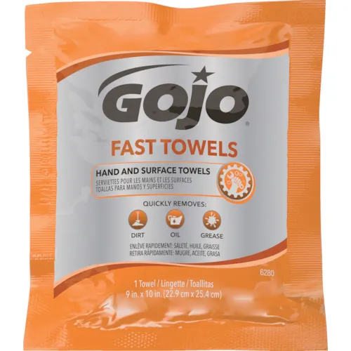 [有限的库存] GOJO湿刮水器洗手毛巾80件