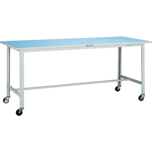 Trusco轻载工作长凳（90kg）BO类型1200x750xH806φ75脚轮白色