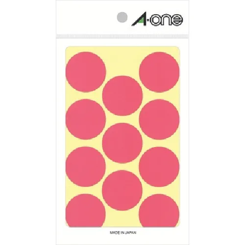 3M A-ONE（TM）颜色标签圆形30mmφ桃子（14张）