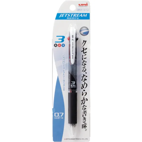 Uni Jetstream 3色圆珠笔0.7mm黑色