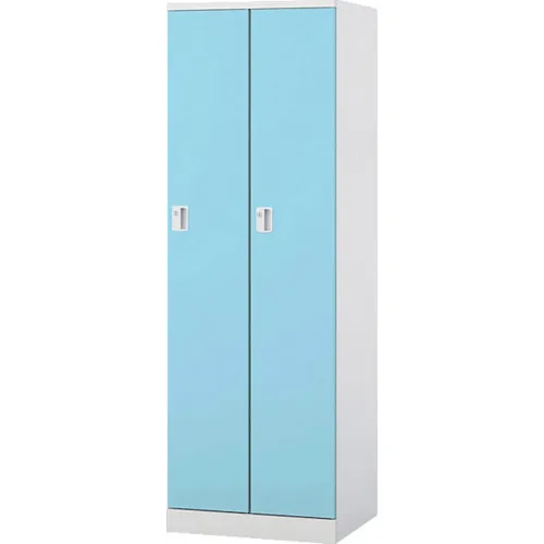 2个人的Naiki Locker GL类型门：粉末蓝色/身体：透明白色