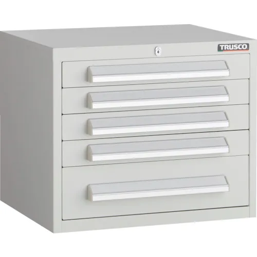 Trusco WLVR类型机柜500x412xh420 5抽屉白色