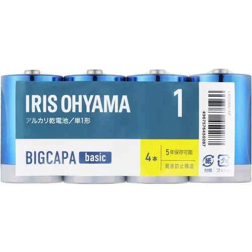 Iris 102738干电池BigCapa Basic AA 4件包装