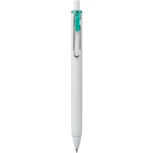 Uni Gel Ink Ballpoint Pen Uniball一个0.38mm UMN-S-38轴颜色：灰白色墨水颜色：祖母绿