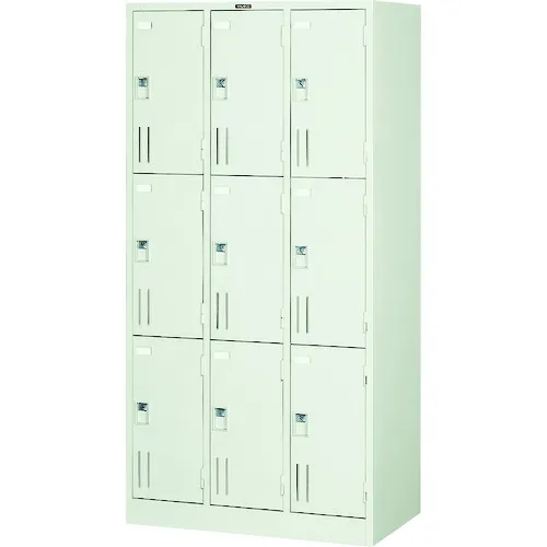 ＴＲＵＳＣＯ　多人数用ロッカー９人用　９００Ｘ５１５ＸＨ１７９０　南京锭式