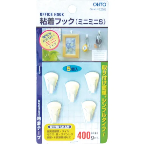 OHTO粘合钩（迷你迷你）白色