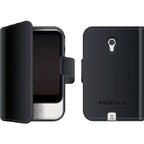 SourceNext Pocketalk（Poketalk）S专用笔记本类型案例黑色PTS-NBK