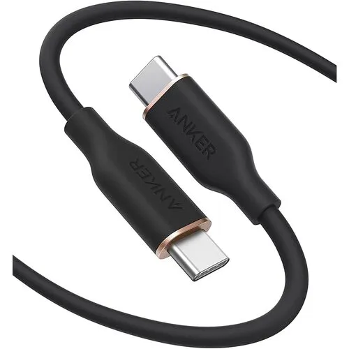 Anker Powerline III Flow USB-C和USB-C电缆1.8m午夜黑