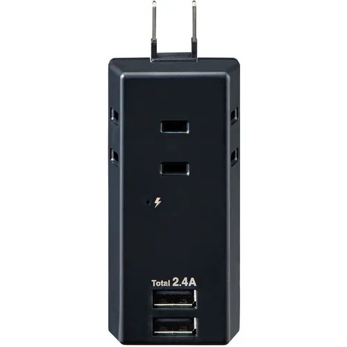 ELPA电源雷击USB TAP 3插座2端口2.4a