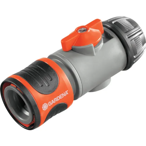 带有水量控制阀的Gardena供水连接器02942-20