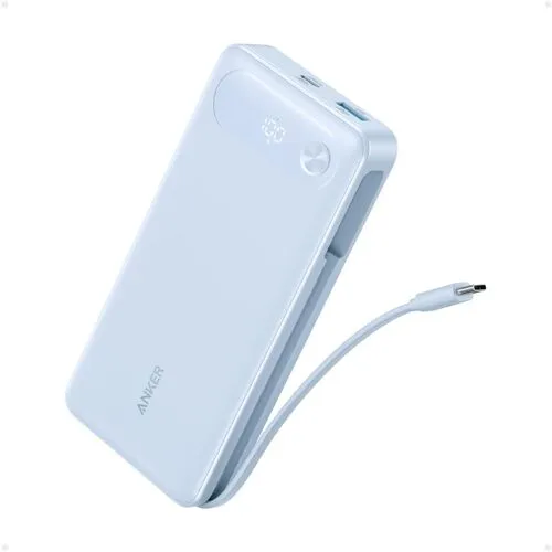 Anker移动电池电力库（20,000mAh，87W，内置USB-C电缆）紫色