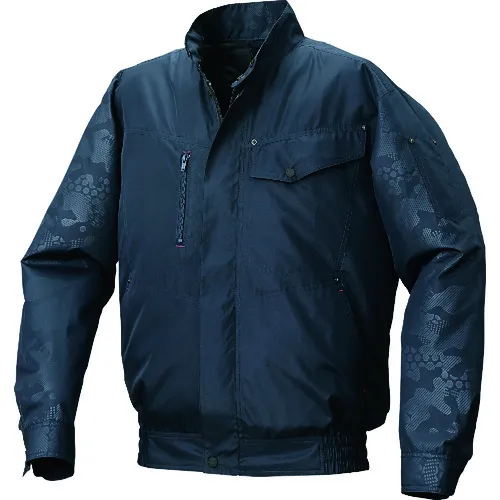 空调服装 - 仅浮雕印刷空调服装®服装 - 海军X海军压花5L