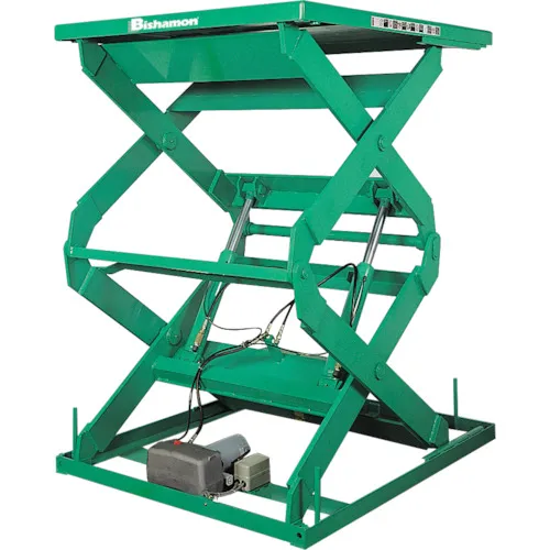 Bishamon Table Lift 1ton脚开关均匀负载1000公斤提升高度1800毫米桌尺寸1400 x 850毫米