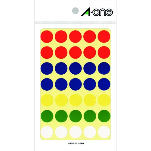 3M A-ONE（TM）颜色标签15mm圆形（11张）