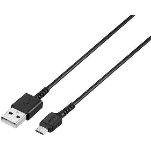 Buffalo USB 2.0电缆（ATYPY-A至MICROB）SLIM 1.0m黑色