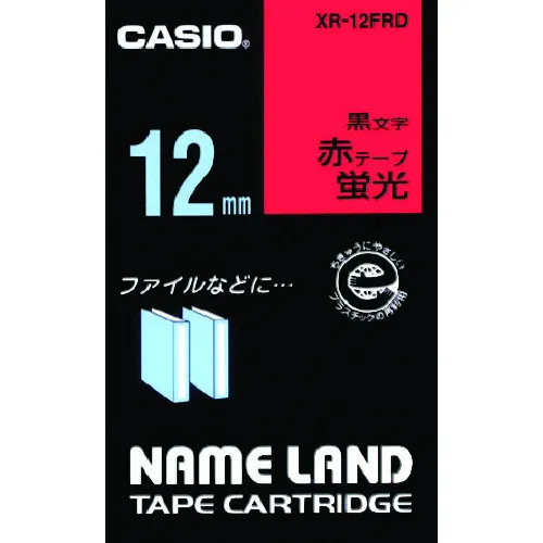 Casio Nameland荧光繁文tape节和12mm黑色字母