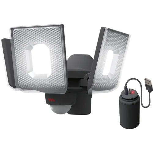 Musashi 5W x 3灯幻灯片类型LED可充电传感器灯