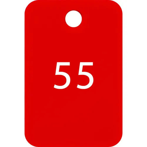 OP Number Tag Square编号为51-75红色（包括25张床单）
