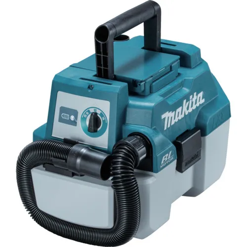 Makita可充电尘埃收集器18V干和湿的除尘器容量7.5L（包括主机，电池和充电器）