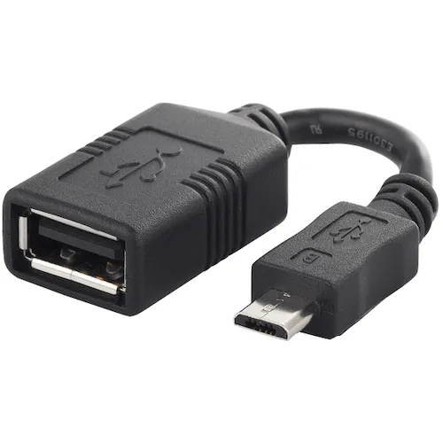 布法罗USB转换适配器USB-microb：USB-A女性，黑色