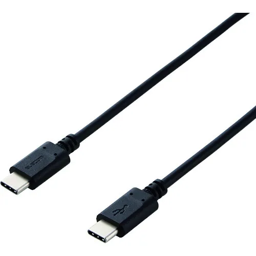 Elecom USB电缆用于智能手机和平板电脑USB（C-C）电动输送兼容0.5m黑色