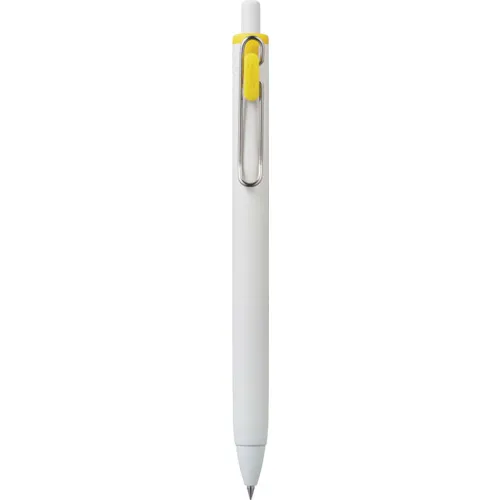 Uni Gel Ink Ballpoint Pen Uniball一个0.38mm UMN-S-38轴颜色：灰白色墨水颜色：黄色