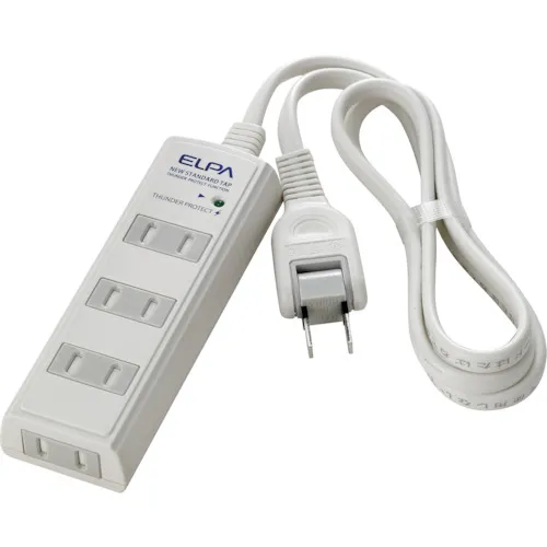 Elpa Lightning抗药性，有线Tap 4p 5m，白色