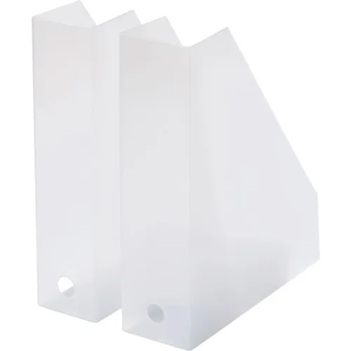 Yoshikawa Kuni Industrial Co.，Ltd。MX-19 A4文件盒2 W（透明白）