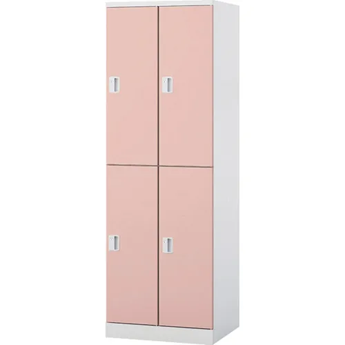 4个人的Naiki Locker GL类型门：浅粉红色 /身体：透明白色