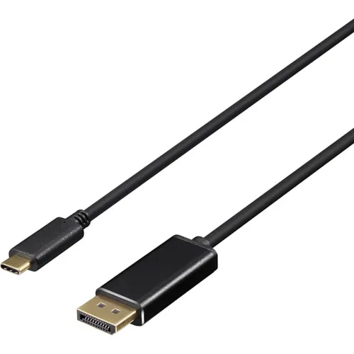 布法罗显示转换电缆USB Type -C- displayPort 1m黑色