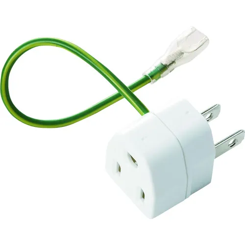 Sanwa 3p至2P转换适配器带有绝缘盖