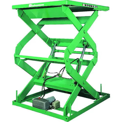 Bishamon Table Lift 1吨均匀负载1000公斤升降高度2400毫米尺寸1850 x 600毫米