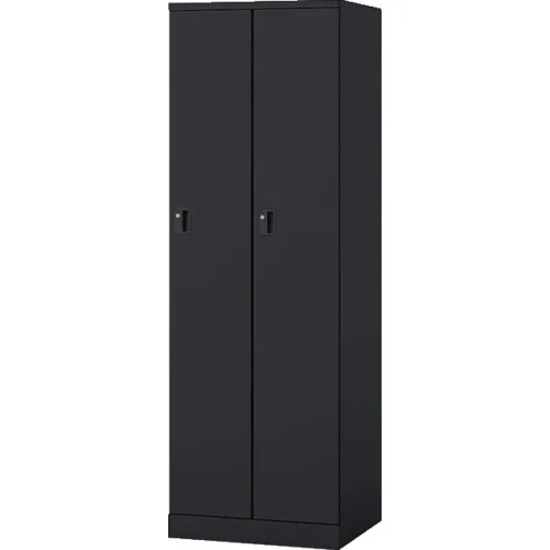 2个人的Naiki Locker GL类型门：黑色/身体：黑色