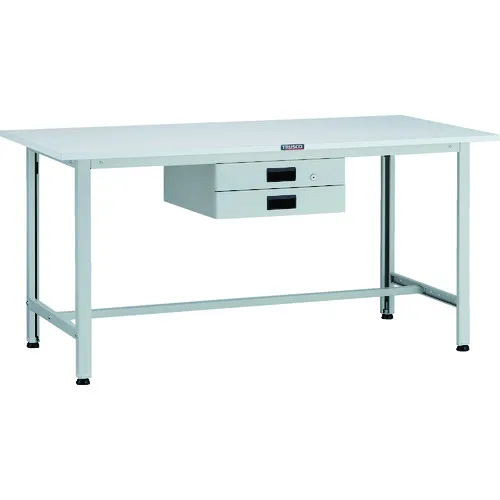 Trusco轻载工作台（200kg）AO类型1500x750xH740薄2层抽屉白色