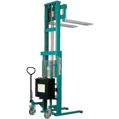 Bishamon Fork升降机Traver Lift（电池升降机）均匀负载380千克充电时间大约7小时叉尺寸600 x 110毫米2420毫米