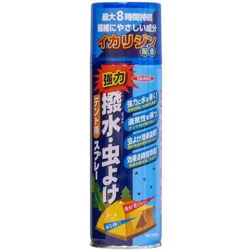 ikari消毒剂：帐篷的防水和驱虫喷雾剂